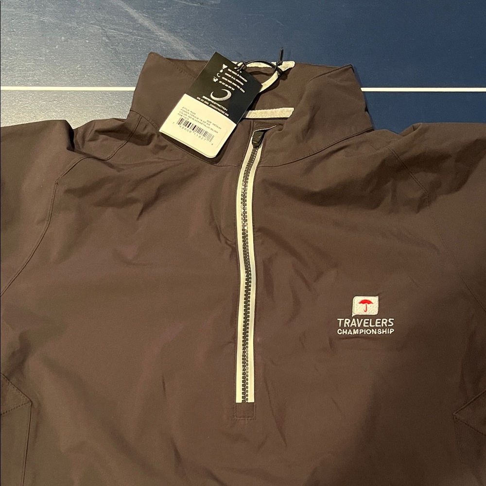 Travelers Championship Black Gold Pullover Jacket NWT (short sleeve)